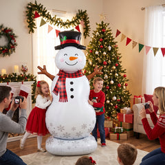 Festive 50-Inch Snowman AirLoonz Balloon - Christmas Foil Air Walker