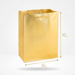 XL Gold Matte Gift Bag - Elegant Metallic Finish