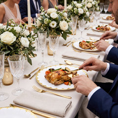 Elegant White 10" Round Paper Plates