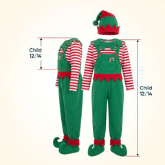 Children's Unisex Elf Costume - Festive Holiday Attire - Child (12-14)