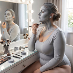 Plus Size Grey Halloween Bodysuit - Adult Plus