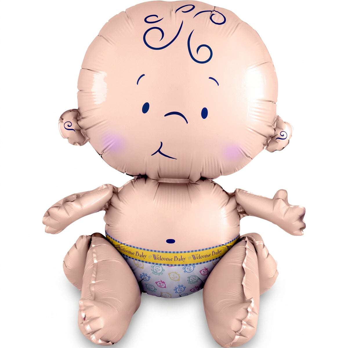 Adorable Sitting Baby Foil Balloon - Perfect for Celebrations