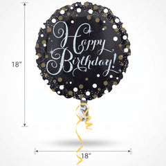 Sparkling Celebration Happy Birthday Foil Balloon - 18-inch