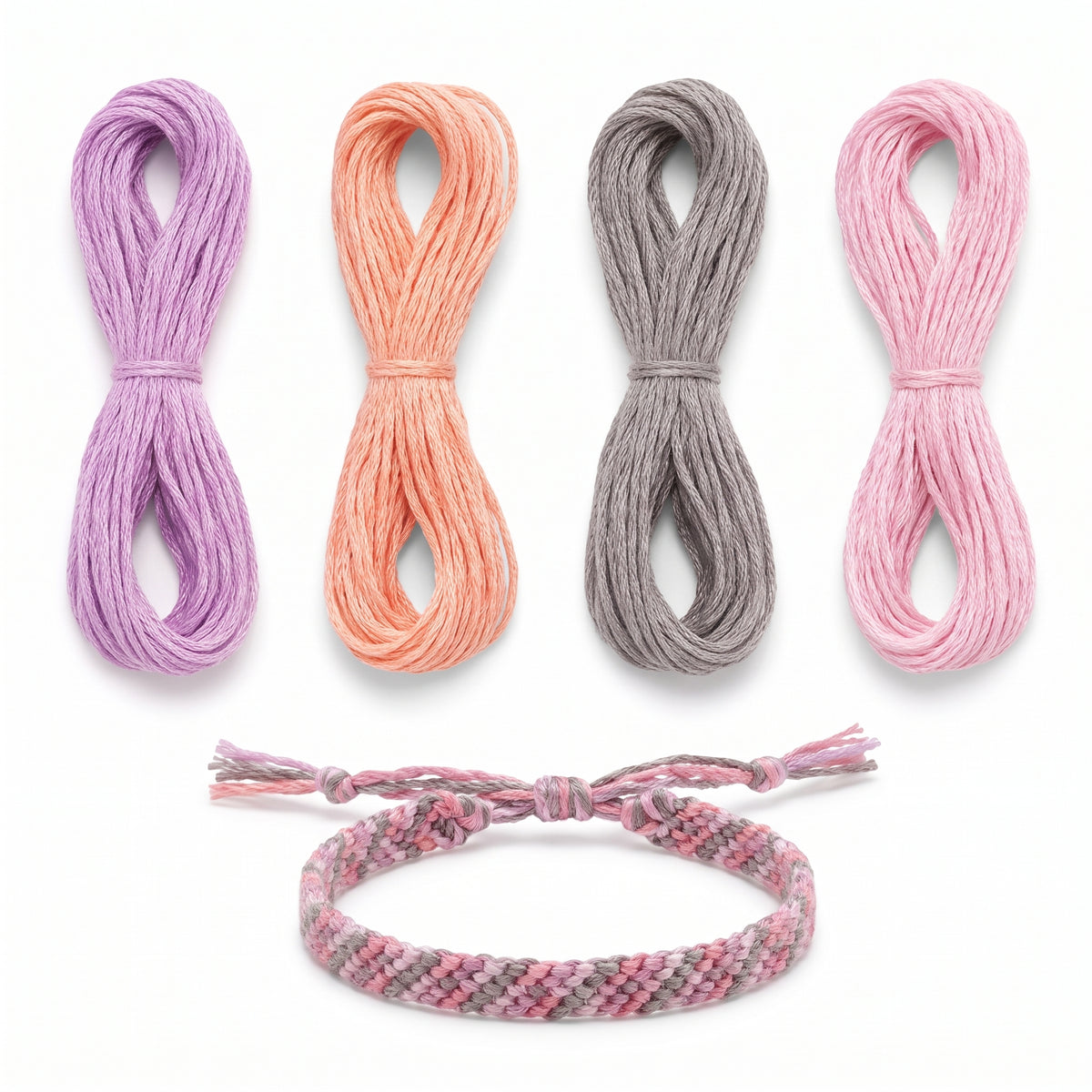 DIY Friendship Bracelet Kit - 12-Pack Craft Favor Set