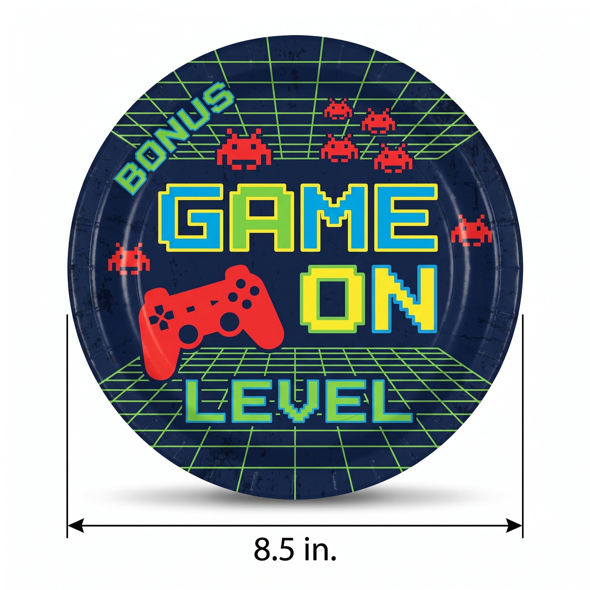 Game On Gamer Birthday Paper Plates | 8.5" (8 Count)