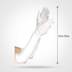 Elegant Long White Gloves for Adults