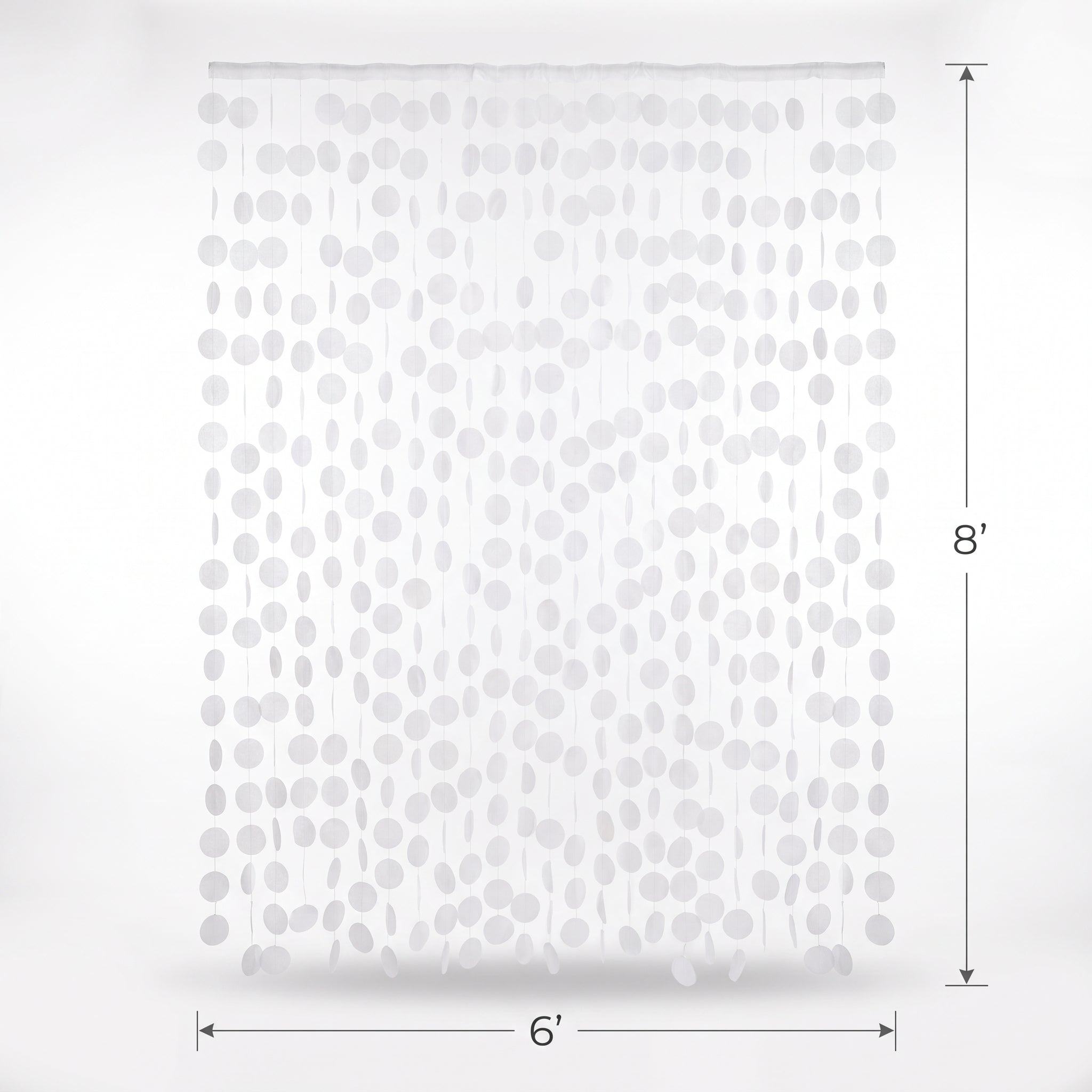 White Tissue Circle Backdrop Decoration