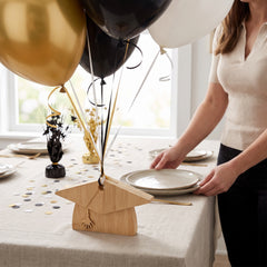 Wooden Graduation Cap Balloon Weight