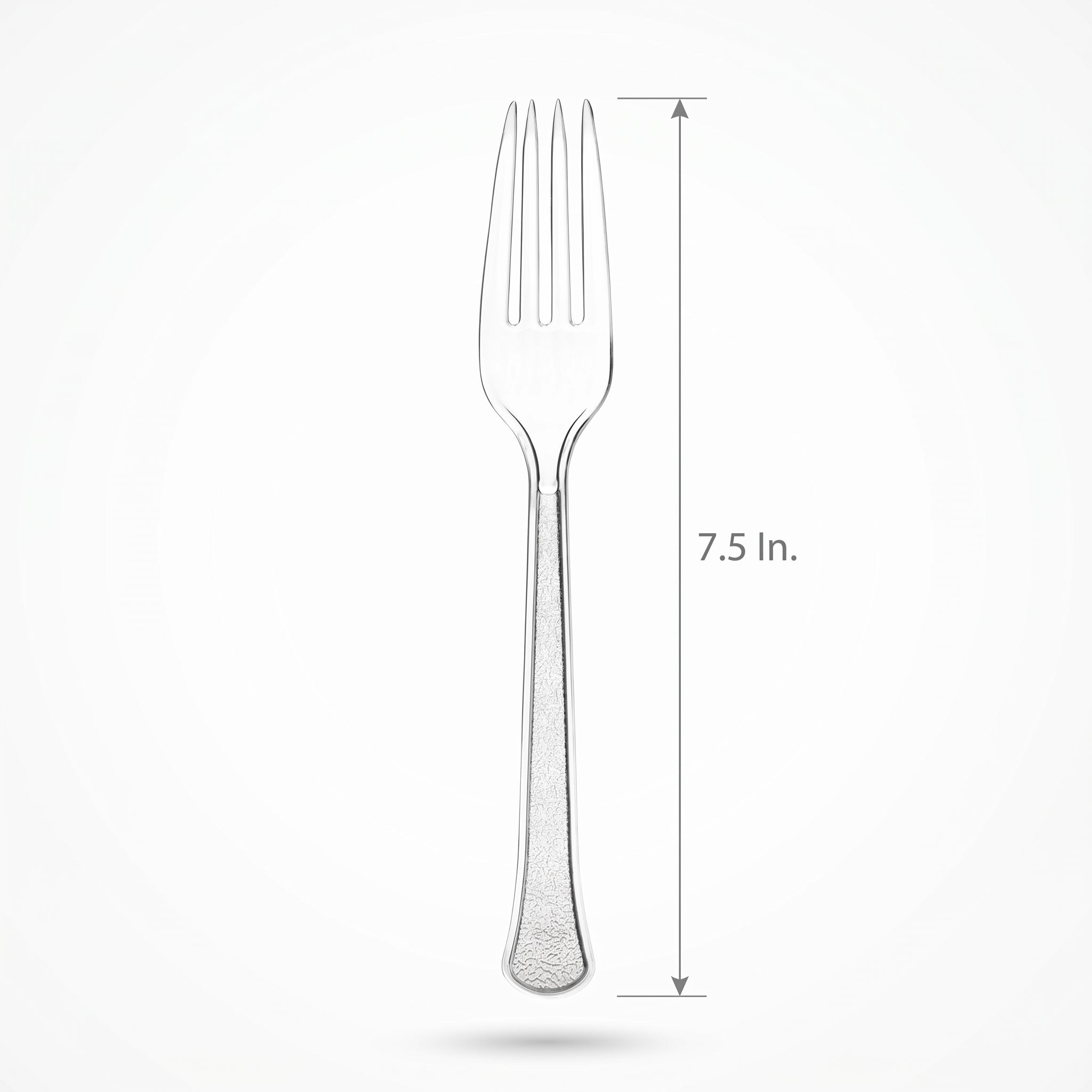 Heavyweight Clear Plastic Fork - 7.5 in.