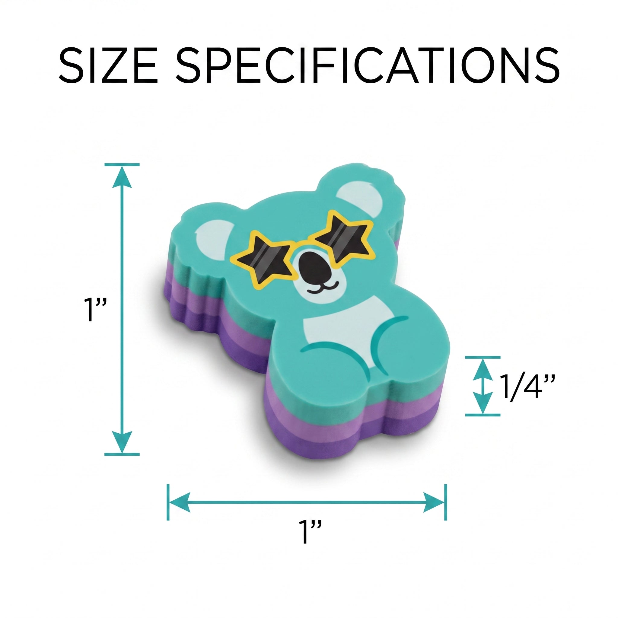 Cool Critter Mini Erasers Mega Value Pack - 100 Count