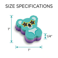 Cool Critter Mini Erasers Mega Value Pack - 100 Count
