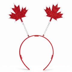 Canada Day Maple Leaf Glitter Headbopper