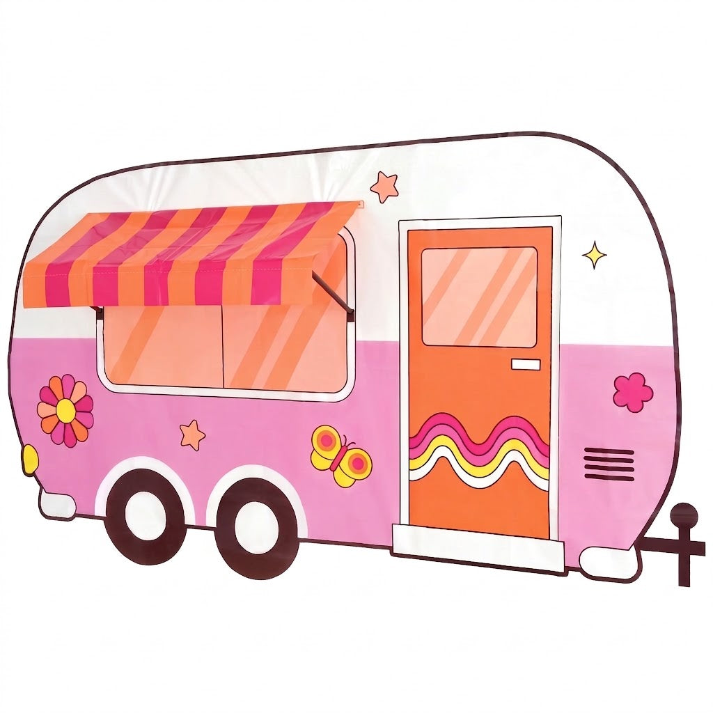 Retro Summer 3D Campervan Scene Setter Kit