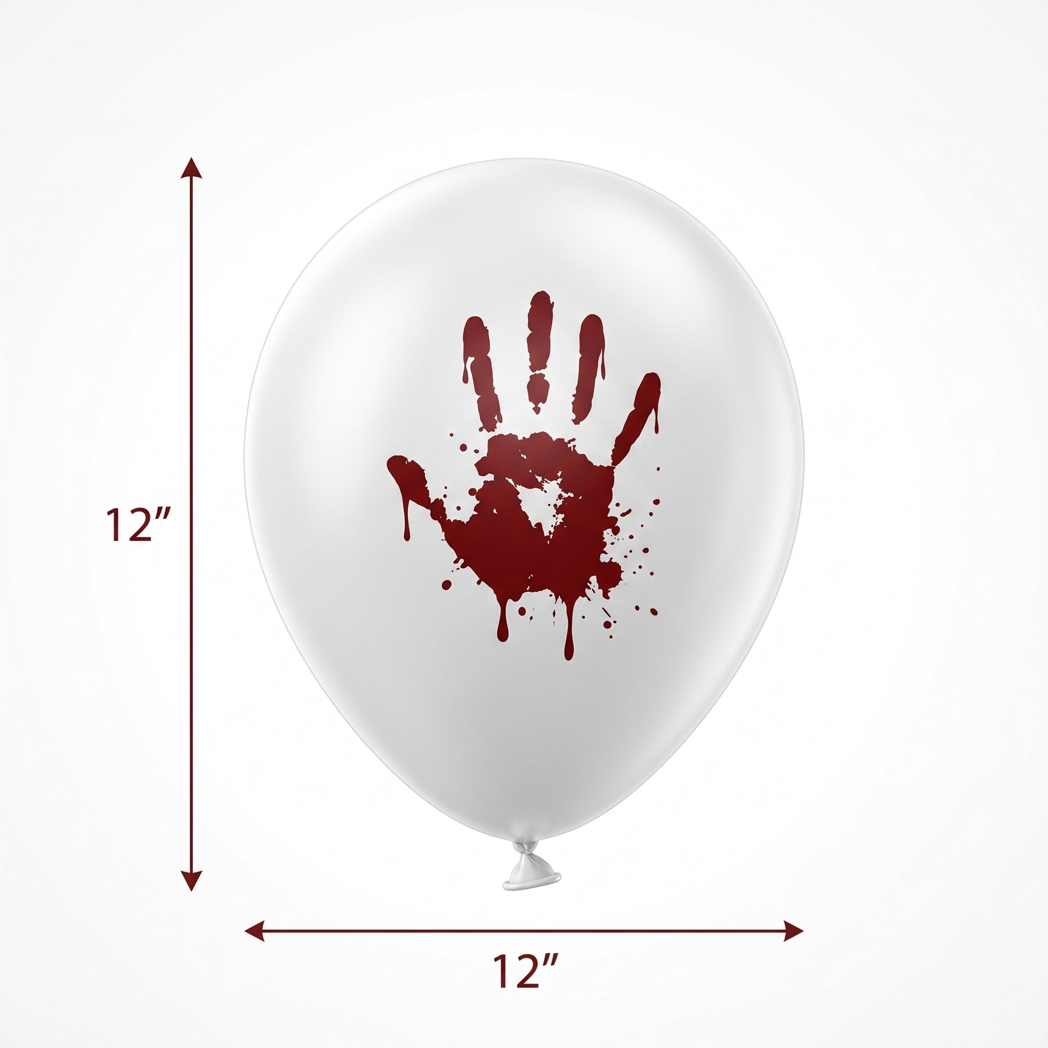 Halloween Blood Splatter Latex Balloons, 12-Inch, 6-Pack