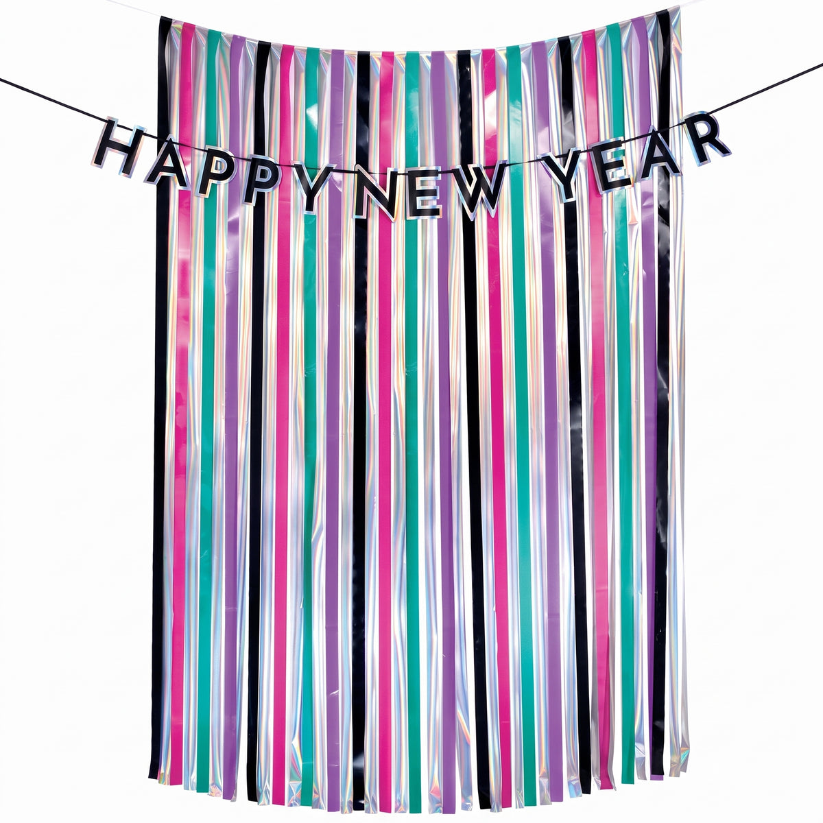 Starlight "Happy New Year" Fringe Backdrop & Banner Set