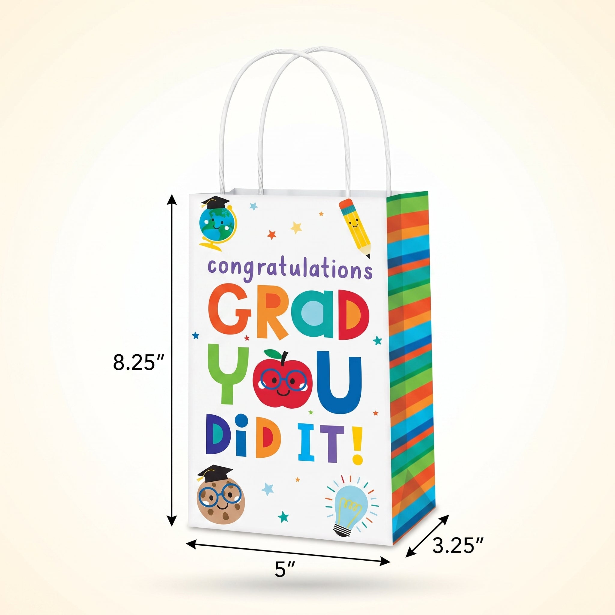 Congrats Grad Fun Kraft Gift Bag