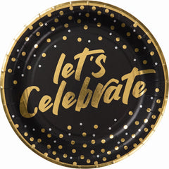 Let's Celebrate Confetti Paper Plates - 6.75" (8 Count)