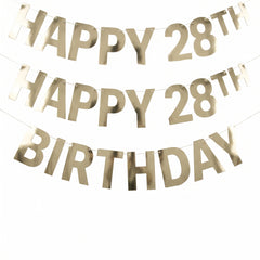 Bright Pastel Customizable Milestone Birthday Banner