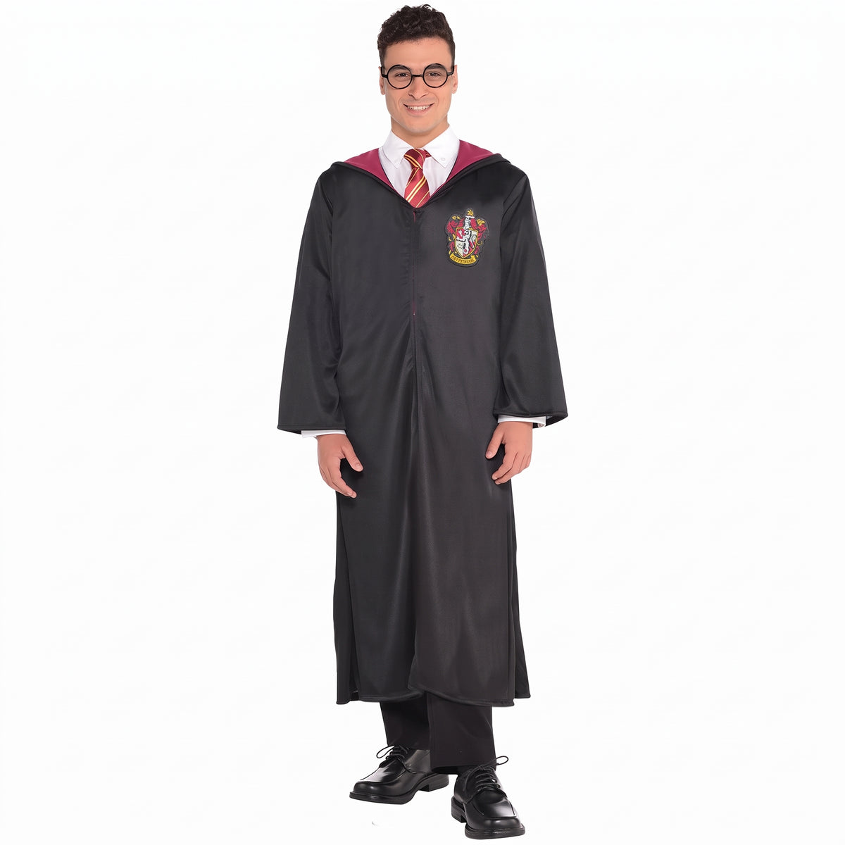 Adult Gryffindor Robe with Hood and Crest, Harry Potter Costume Accessory