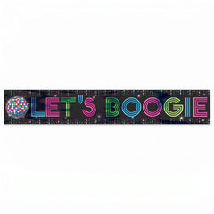 Let's Boogie Disco Fever Banner 25-ft