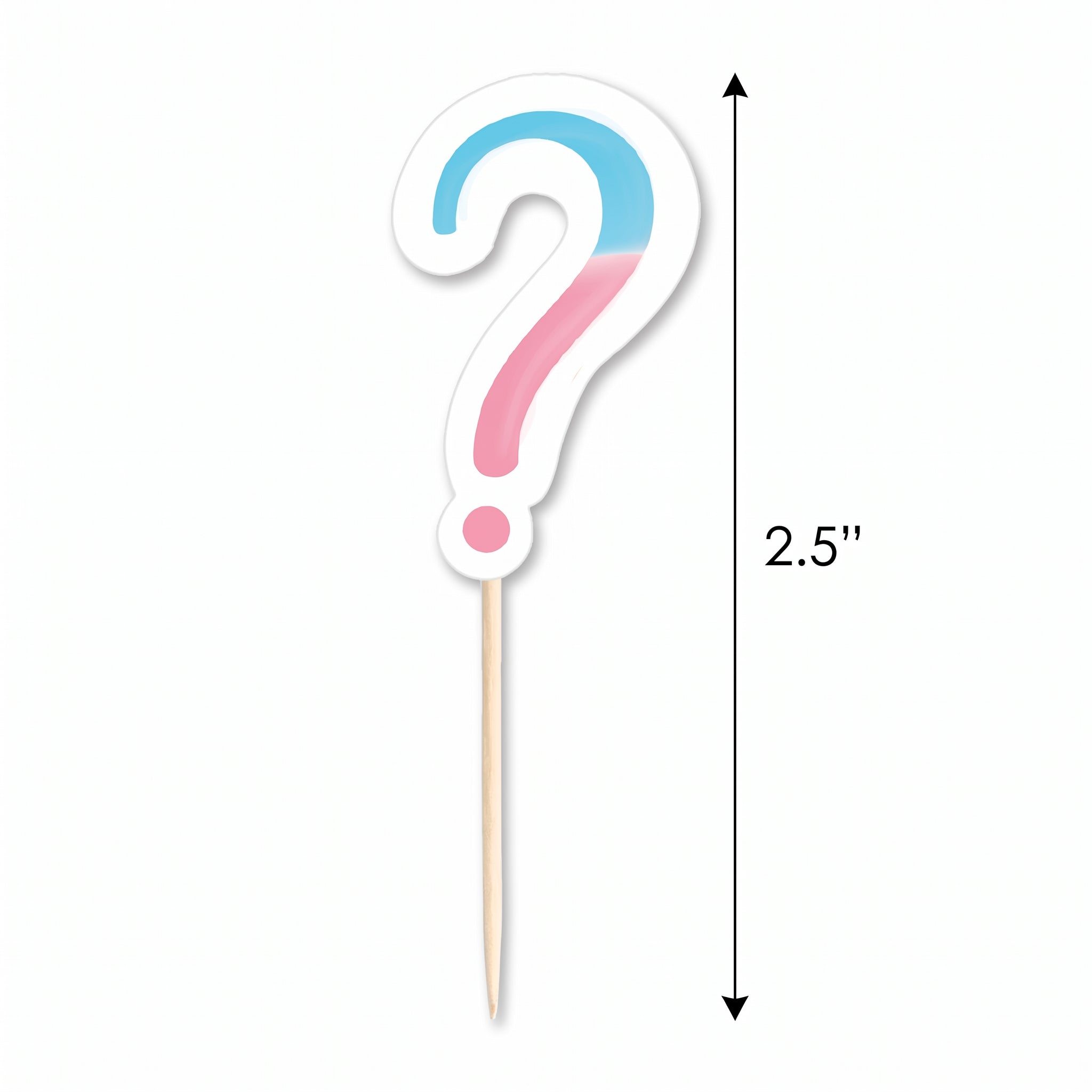 "The Big Reveal" Gender Reveal Party Picks - 24 Pack