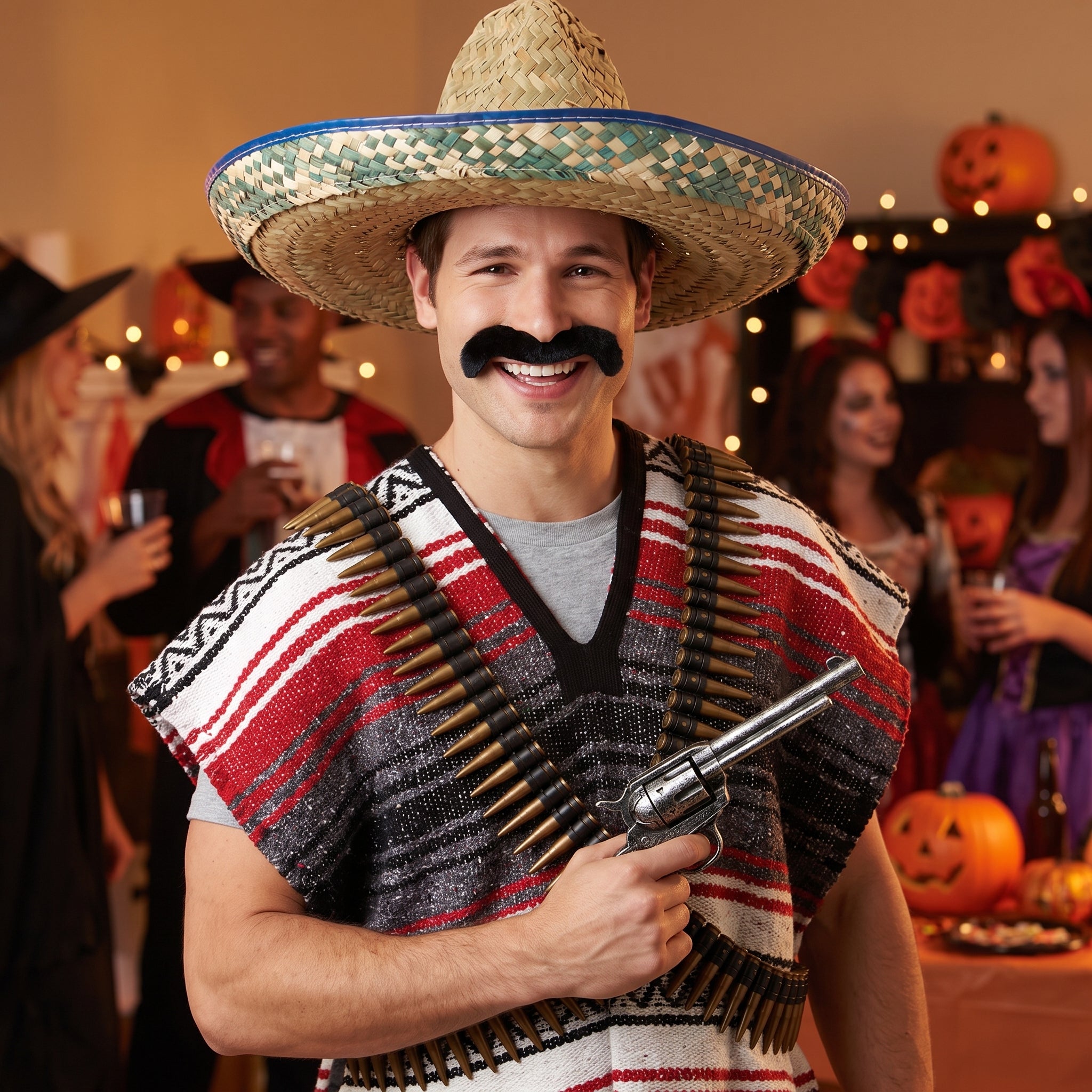 Pancho Villa Moustache Costume Accessory