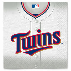Minnesota Twins MLB Lunch Napkins - 6.5 In. x 6.5 In., 16-Pack
