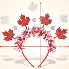 Canada Day Deluxe Tinsel Headband