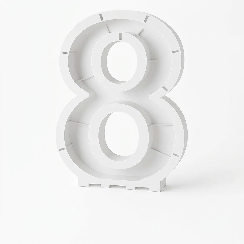 Number 8 Balloon Display Frame Kit