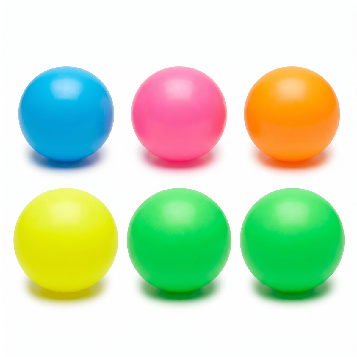Neon Glow Beer Pong Balls - 6 Pack