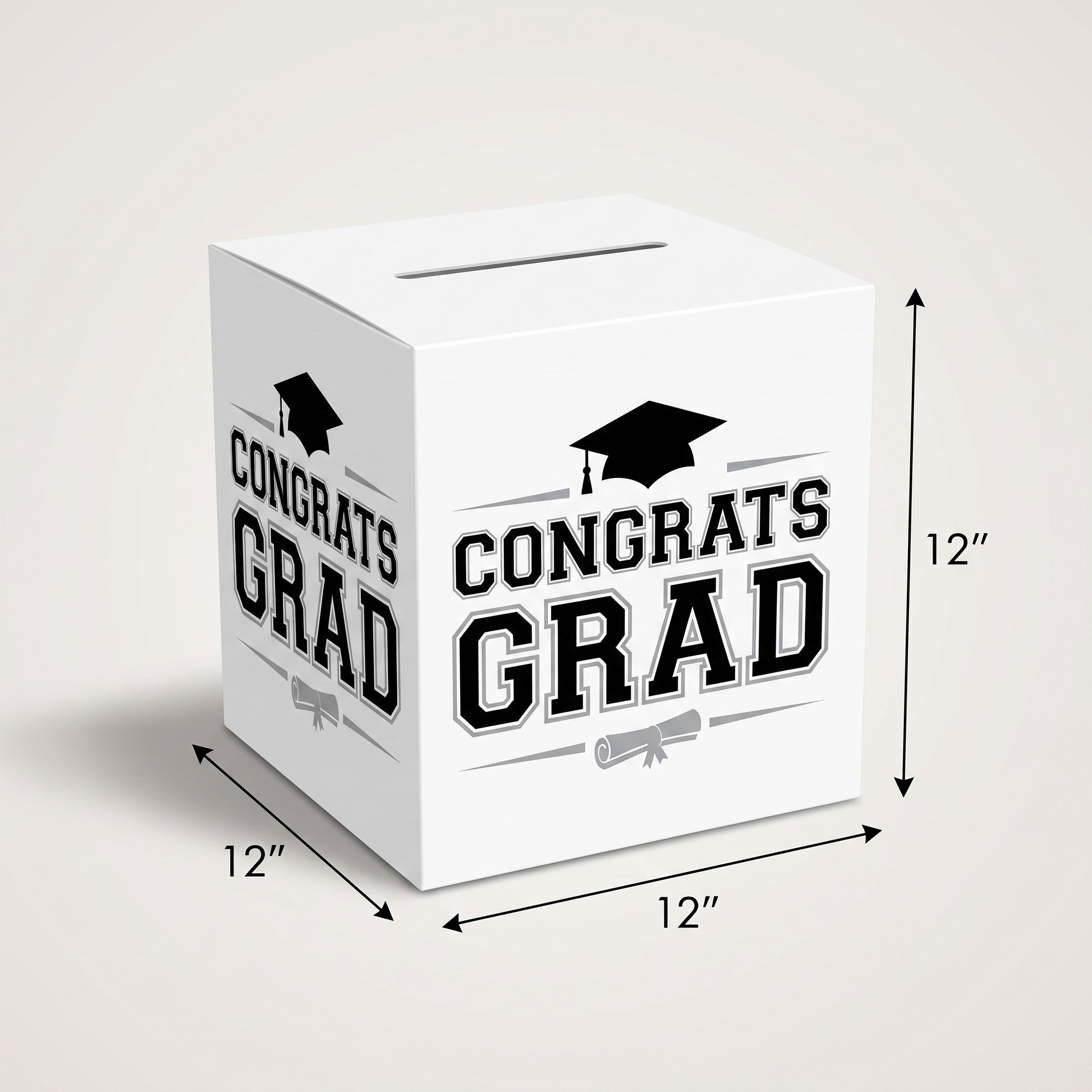 White Graduation Cardholder Box