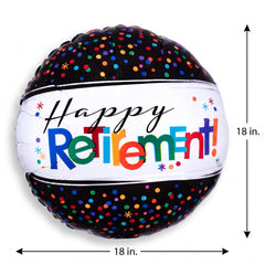 Happy Retirement Confetti Foil Balloon