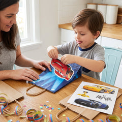 Disney Cars 3 Create Your Own Customizable Kraft Birthday Gift Bags