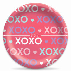 Lovely Hearts Valentine‚Äôs Day Paper Plates - 8.5"