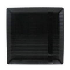 6.5 Inch Black Zen Square Plates | 10 Count