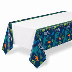 Dino-Mite Plastic Table Cover for Birthday Celebrations