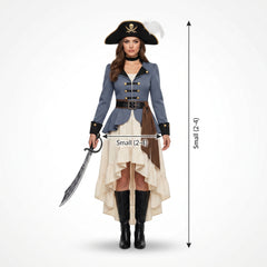 Elegant Posh Pirate Women's Halloween Costume - Adult S (2-4)
