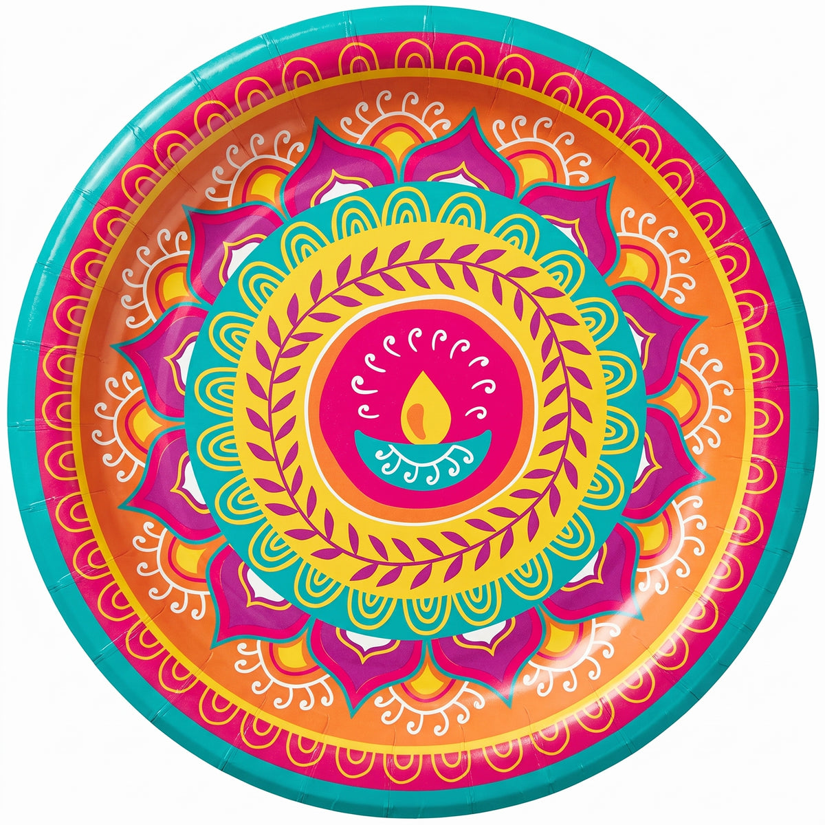 Vibrant Diwali Celebration 8.5" Paper Plates