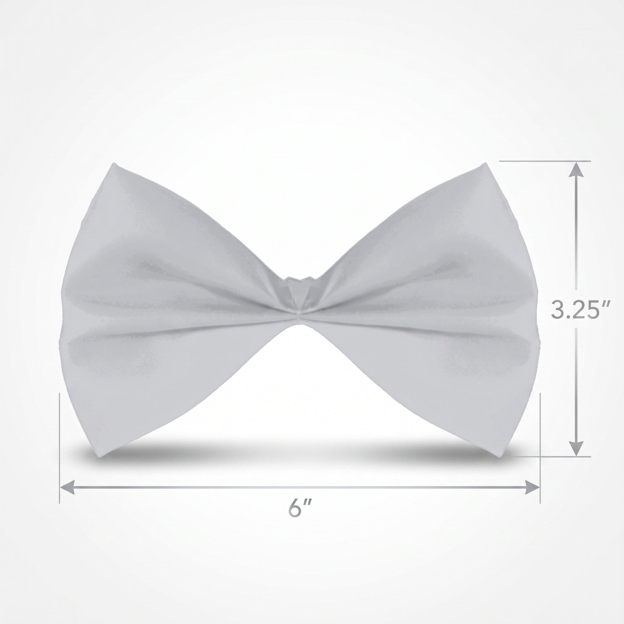 Silver Bow Tie Costume Accessory