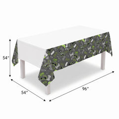 Level Up Gaming Theme Plastic Table Cover for Kids Birthday Parties