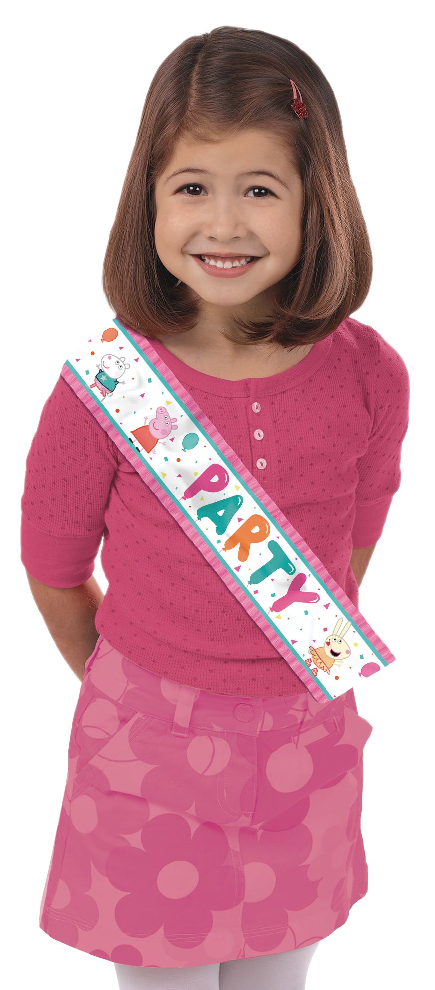 Peppa Pig Confetti Birthday Party Sash