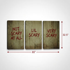 IT Chapter 2 "Scary" Door Scene Setter - 3 Panel Halloween Decoration
