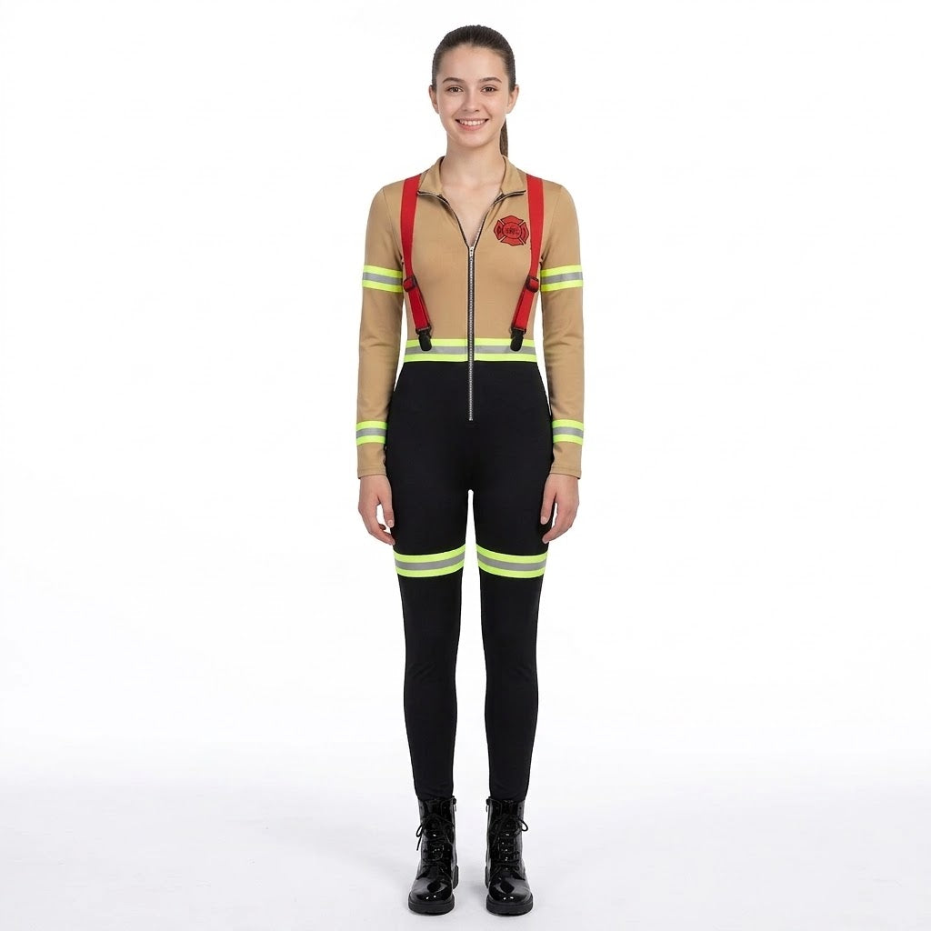 Women's Firefighter Halloween Costume - Adult S (2-4)