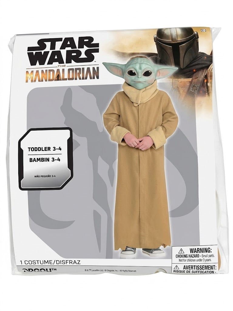 Baby Yoda Boys' Halloween Costume - The Mandalorian Series - Toddler (3-4)