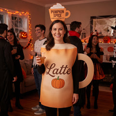 Men's Pumpkin Spice Latte Costume - Halloween Humor