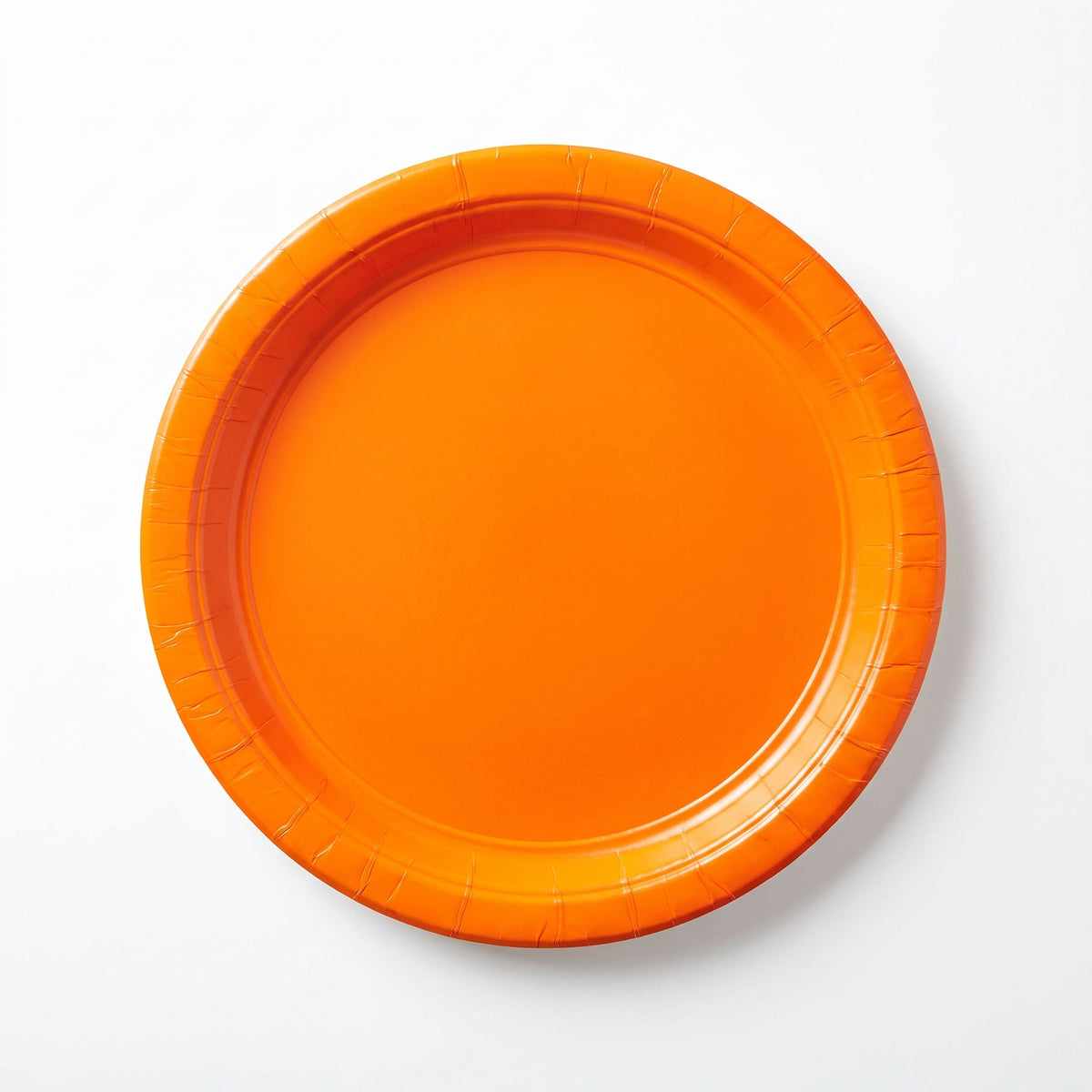 Vibrant Orange Round Paper Plates - 8.5" | 50 Count