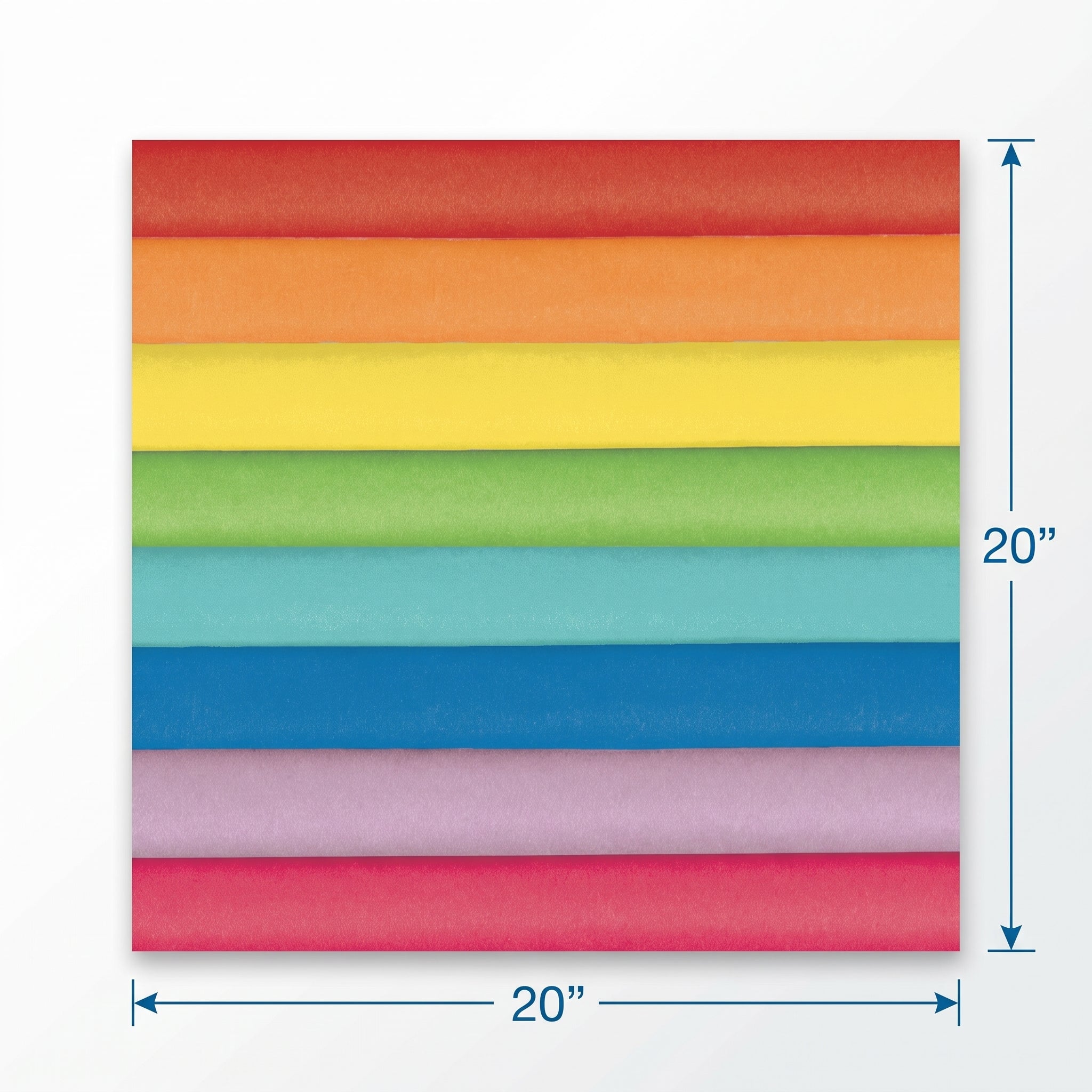 Vibrant Rainbow Tissue Paper Pack - 40 Sheets