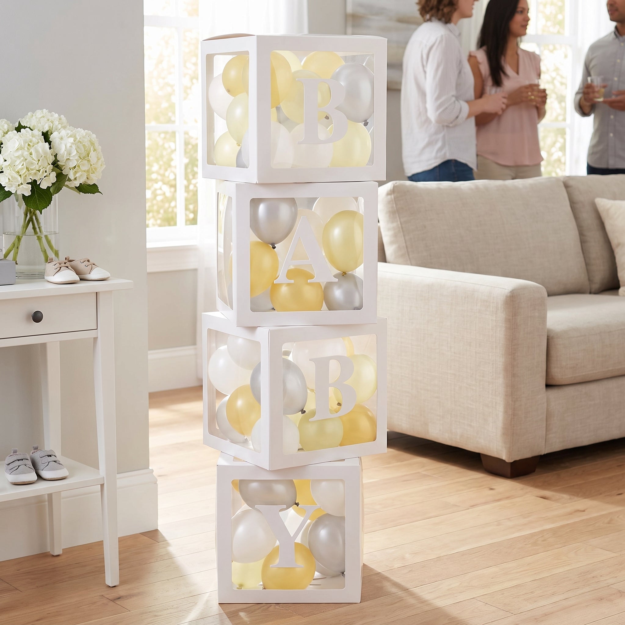 Soft Jungle Baby Shower Balloon Box Kit