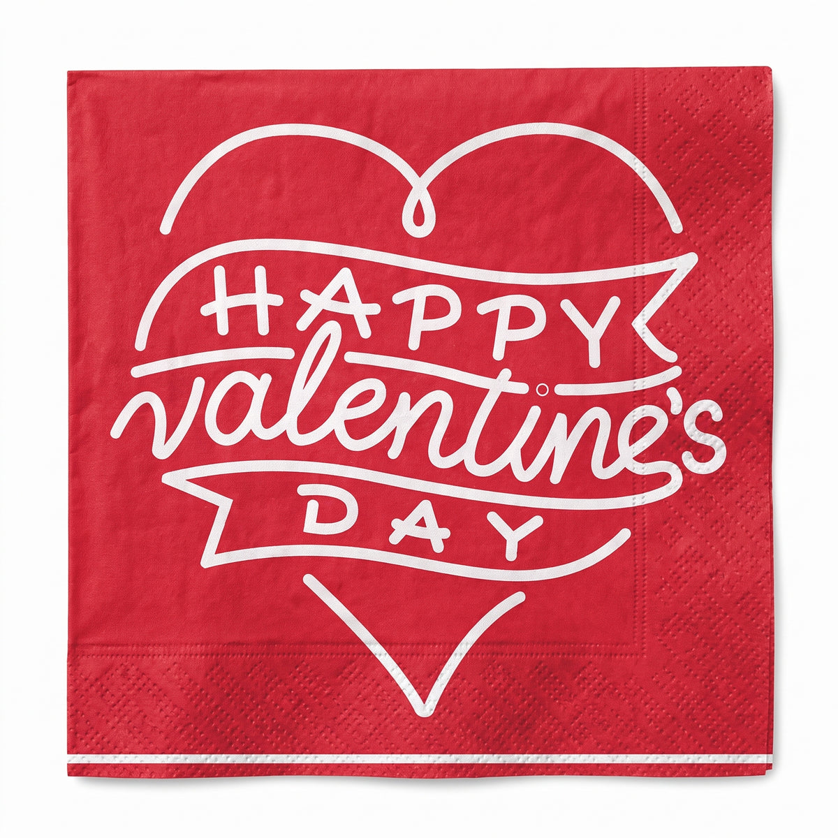 Valentine's Day Heart Luncheon Napkins - 6.5 In. x 6.5 In. - 2-Ply