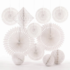 Elegant White Paper Decorating Kit